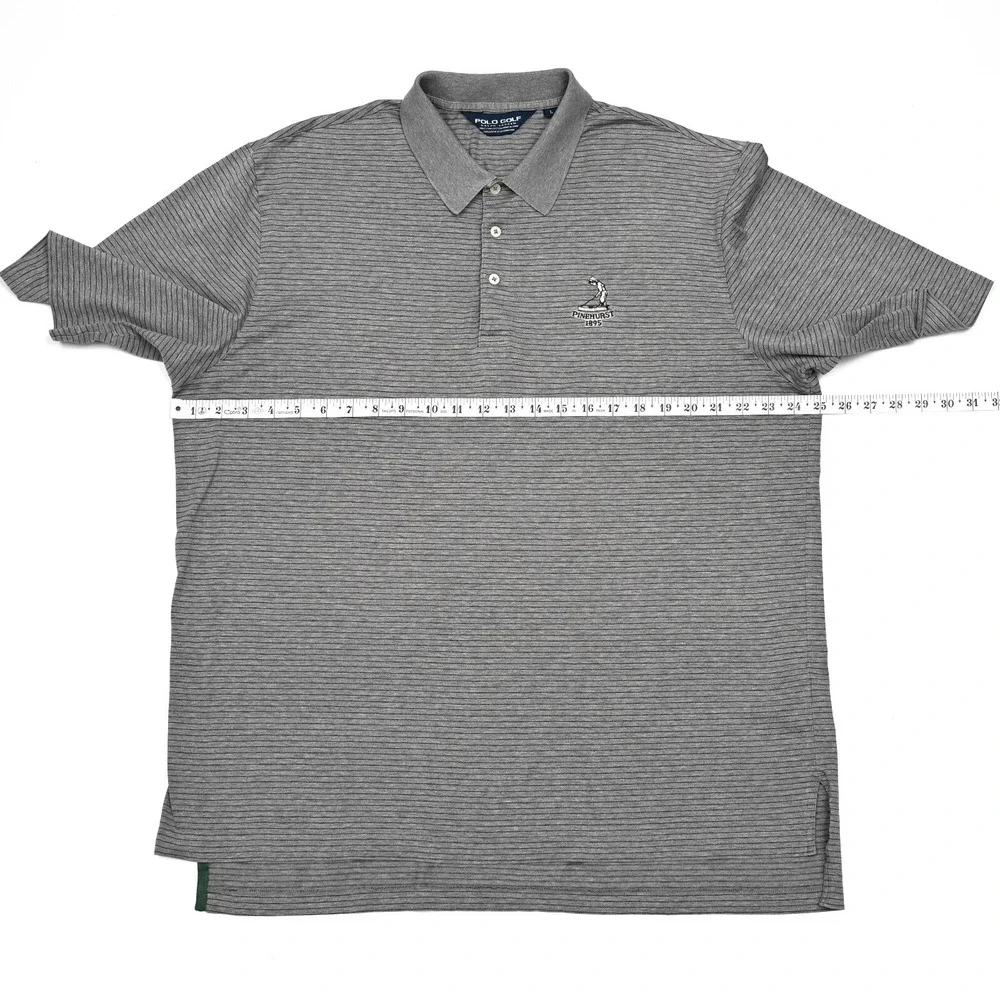 Polo Ralph‎ Lauren Golf Polo Shirt Mens Large Short Sleeve Pinehurst Logo Preppy